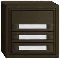 Pulsante universale AP EDIZIO.liv UNI SNAPFIX® s.LED 3× com.2T targ.ma