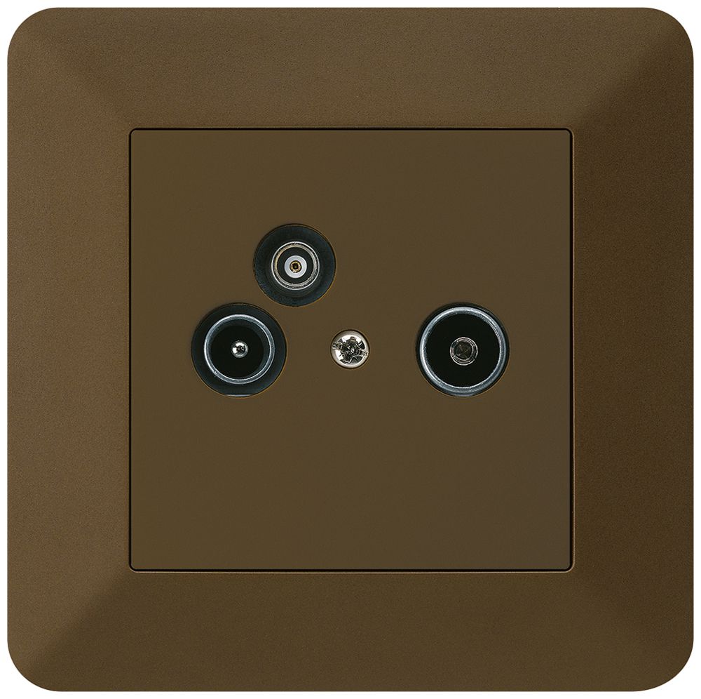 UP-Antennendose R/TV-Daten kallysto.trend 2GHz 14db braun