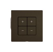 Station sec.variateur EDIZIO.liv Wiser SNAPFIX® 2 canaux 4 touches br