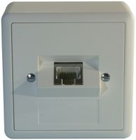 Presa AP 1×RJ45/s 8P ITplus EDIZIOdue bianco