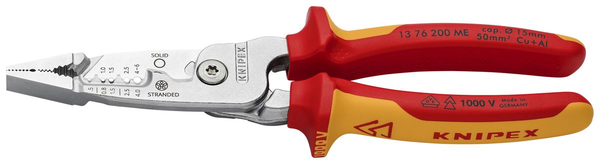 Pinza spelafili KNIPEX WireStripper VDE 0.5…6mm² 200mm