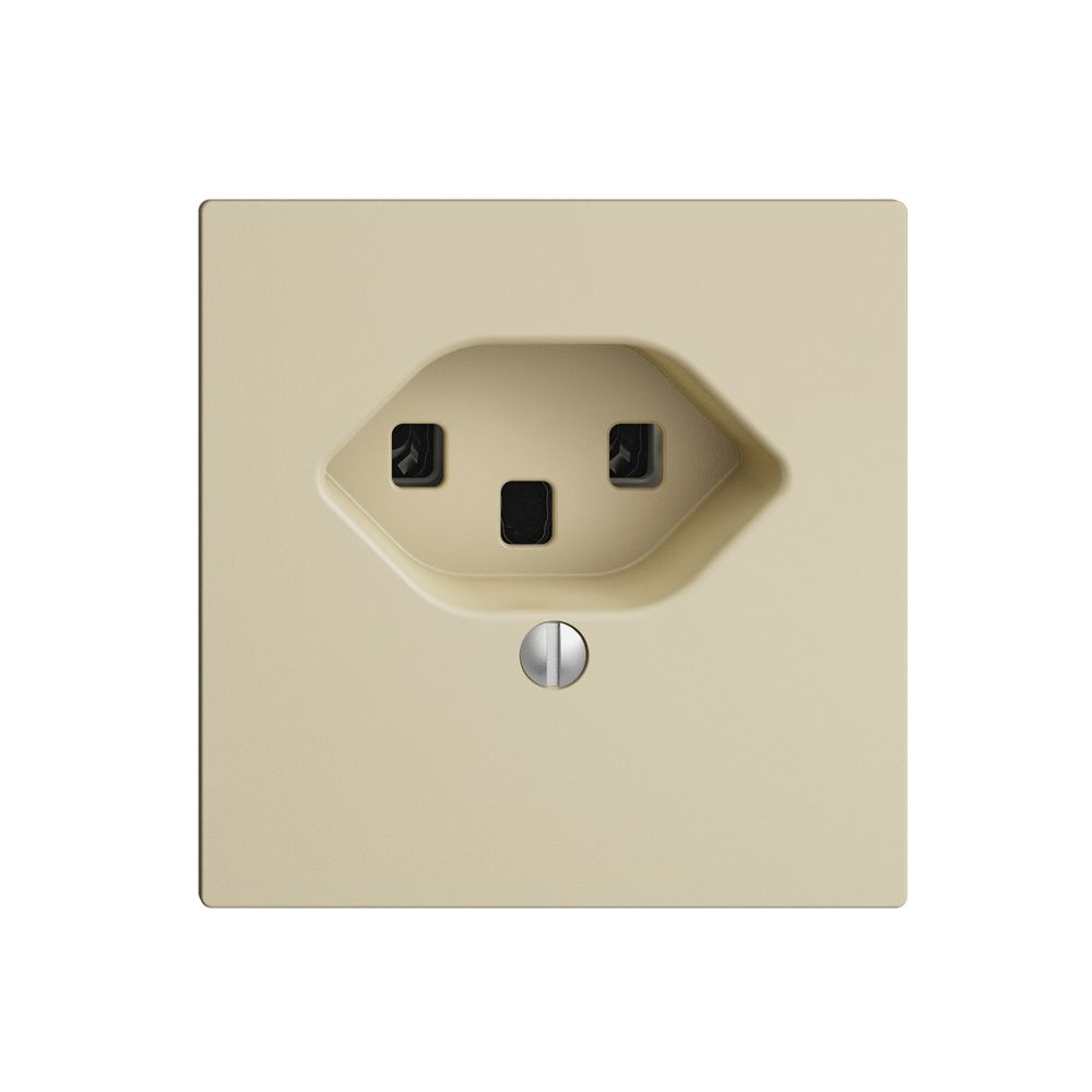 Prise ENC EDIZIOdue T23 16A vanille, bornes à vis