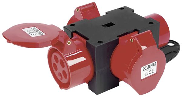 Stromverteiler A. Steffen 3×CEE 16A 5p 415V CEE 16A IP44