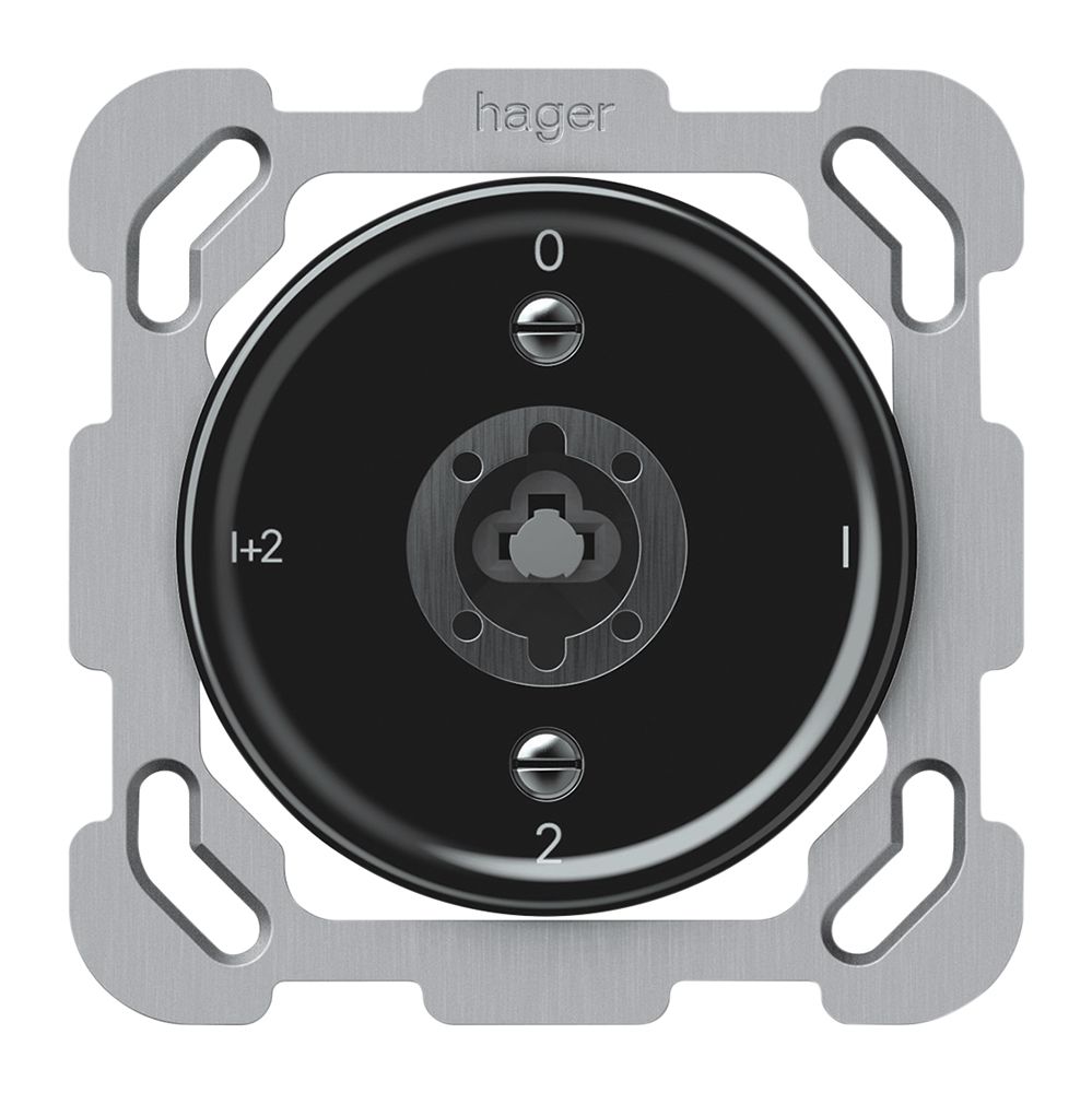 Interruttore a chiave INC origin comm.serie 1/1L 16A 250V 0-1-2-1+2 77×77mm ne