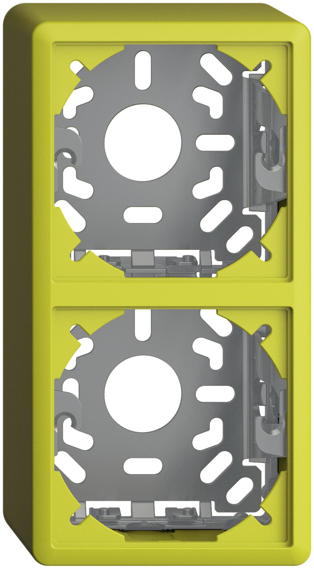 Capot avec plaque de base 2×54mm pour combinaison FX vertical/horizontal lemon