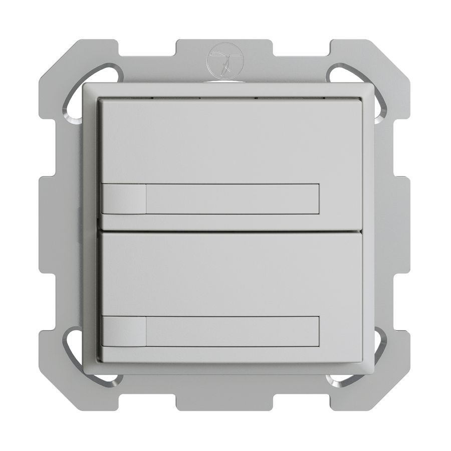 Poussoir KNX RGB ENC EDUE, 250mW, s.LED, a.papier, 2×poussoir, 1×touche, grc