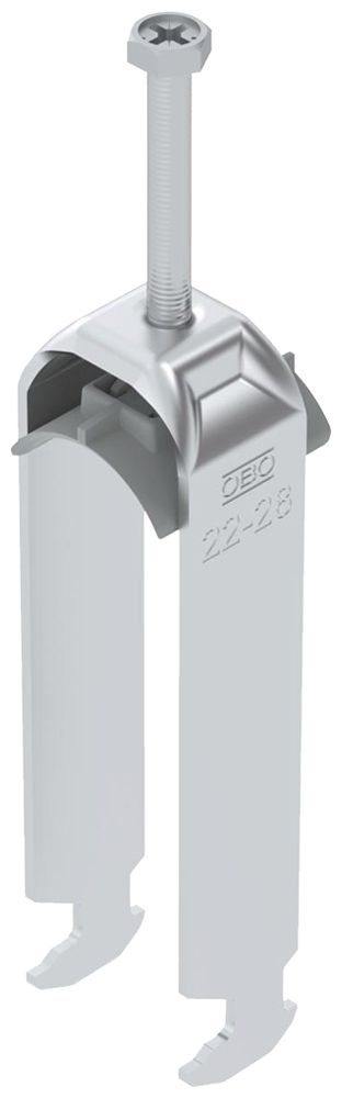 Fixation rapide BET 2056 pied à H matière synthétique 22…28mm 3×câble aluminium