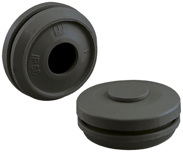 Raccord à double membrane Spelsberg DMS M40 TPE Ø46.5×18.6 Ø17…28mm IP66 noir