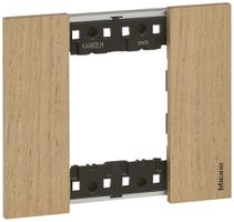 Cadre de recouvrement Living Now 2 modules 102.5×86mm oak