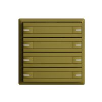 Poussoir KNX RGB EDUE, 250mW, a.LED RGB, a.papier, 8×poussoir, 1×touche, ov