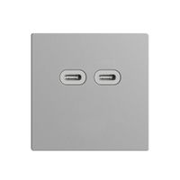 Steckdose USB 18W 2×Typ C Feller EDIZIOdue F 230V 3600mA silver