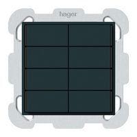 Pulsante KNX INC KAL 8×tasti 8×punti azionamento LED nero