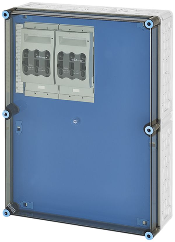 NH-Gehäuse Hensel Mi, 2×3×NH00, mit Sammelschiene, 630A, 5-polig