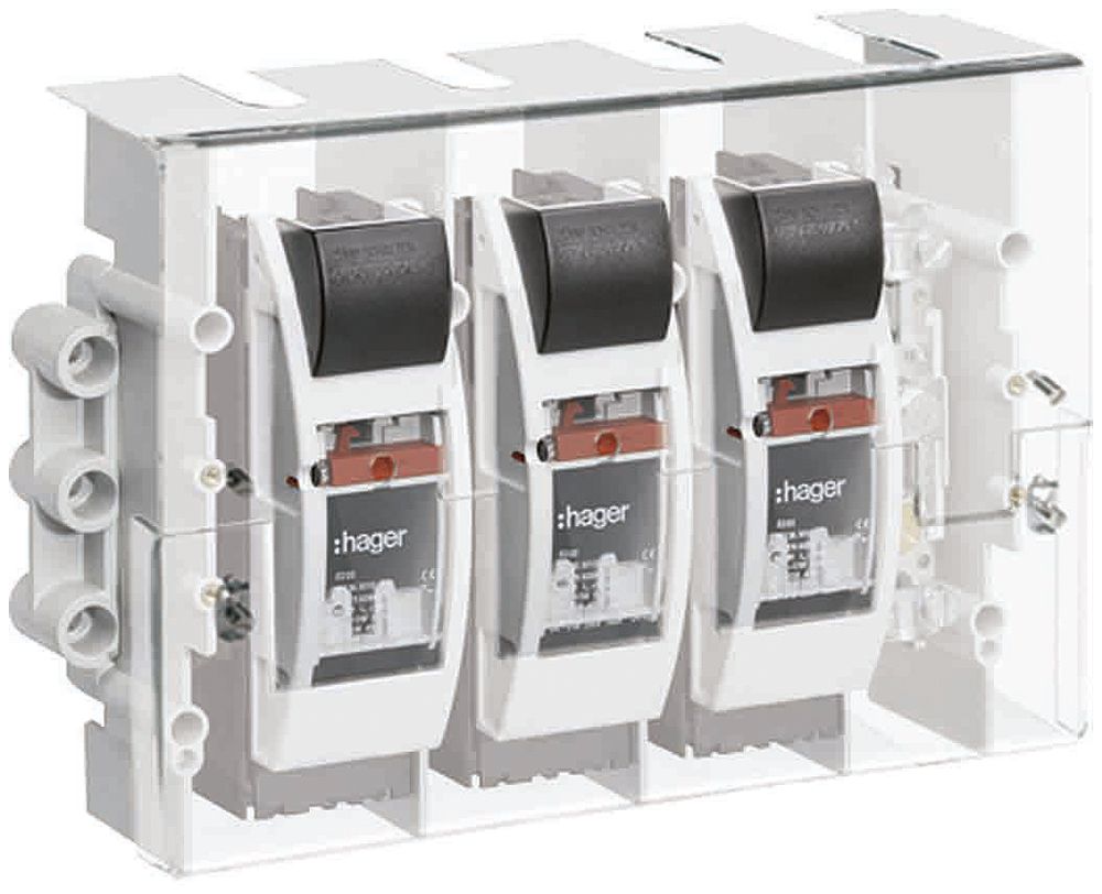 Kit de montage Hager NTK 161 sectionneur de neutre HPC 160A brides couvercle