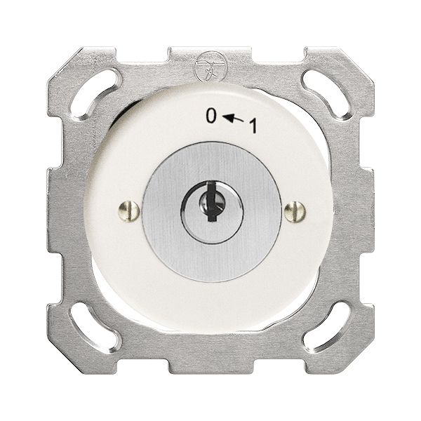 UP-Schwenktaster 0<-1/2P weiss mit Sicherheitsschloss