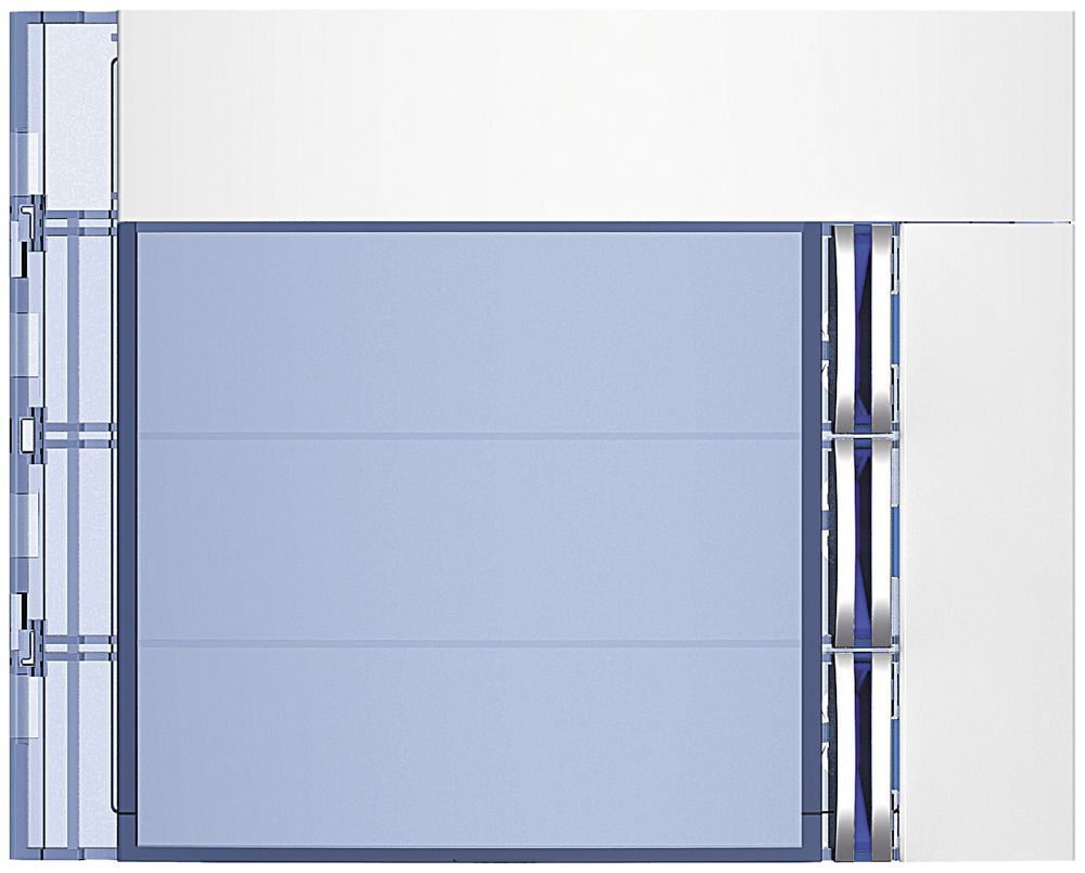 Façade avec 3 boutons pour module d'appel avec 4 boutons Sfera blanc