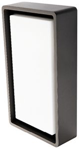 LED-Decken-/Wandleuchte SG Frame SEN 8W 670lm 830 IP65 320×180mm anthrazit