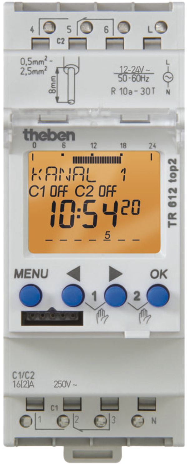 Timer AMD digitale Theben TR 612 top2 24V