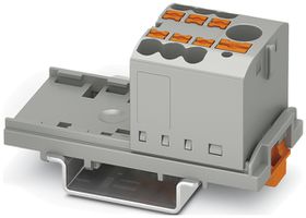 Verteilerblock Phoenix Contact PTFIX 7×2.5mm² senkrecht für NS 35, grau