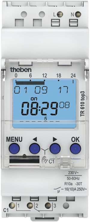 Timer AMD digitale Theben TR 610 top3, 1-canale
