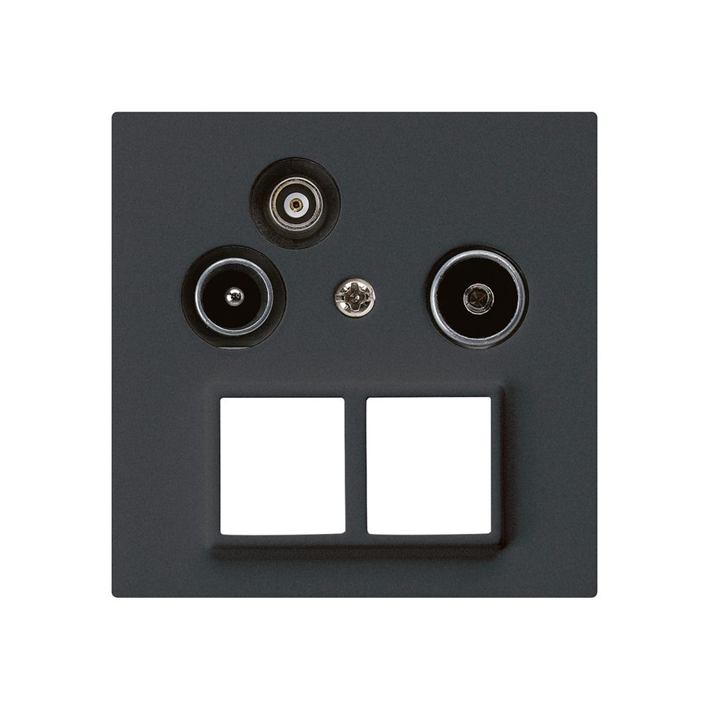 UP-Antennendose R/TV-Daten HMS kallysto A 19dB schwarz