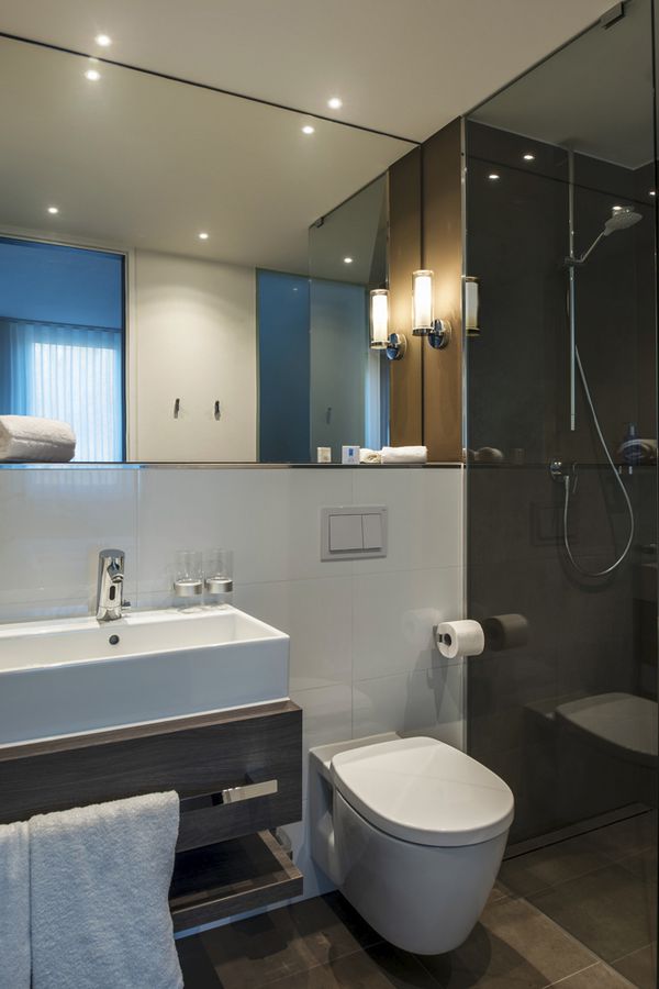 Applique SLV WL 105 E14 40W IP44 235×110×95mm chrome/verre