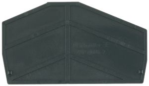 Piastra terminale Weidmüller ZAP ZDU6-2 67.95×2mm nero