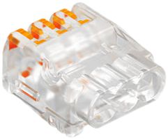 Verbindungsklemme Bettermann 3P 0.2…2.5mm² mit Betätigungshebeln transparent