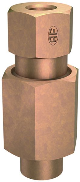 Messtrennmuffe Flury AL 4, Bronze mit Konus, Ø 6mm/6mm, Klasse H