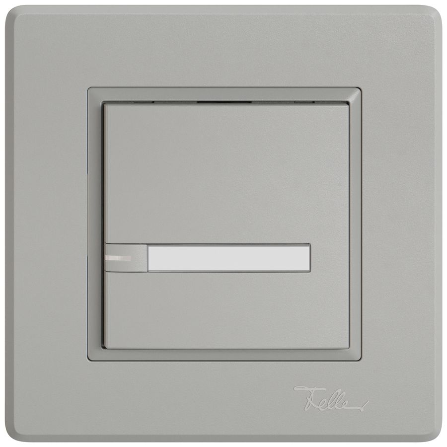 Pulsante KNX RGB INC EDIZIO.liv SNAPFIX® sensore temp.RGB-LED targ.1× com.1T grc