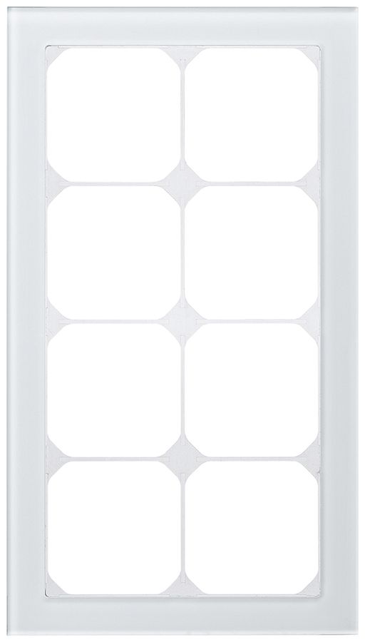 Abdeckrahmen KAL.art 4×2 274×154mm Glas weiss