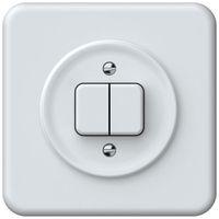 UP-Druckschalter origin Sch 1 (3+3) 92×92mm weiss