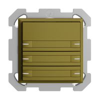 UP-KNX-Taster RGB EDUE, 250mW, m.RGB-LED, m.Papier., 6×Taste, 1×Tastenb., ov