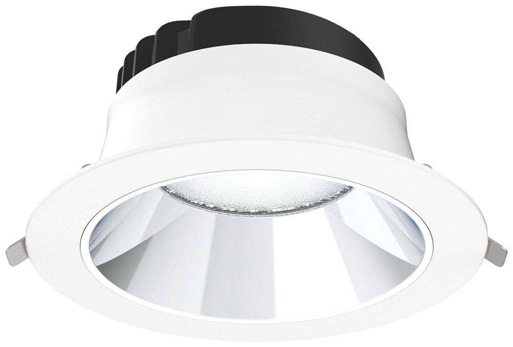 Downlight LED DOTLUX CIRCLEvario 20W 3000…5700K 0-10V DALI VAR Ø175×80mm blanc