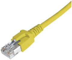 Câble patch RJ45 Dätwyler 7702 4P, cat.6A (IEC) S/FTP LSZH, jaune, 2m