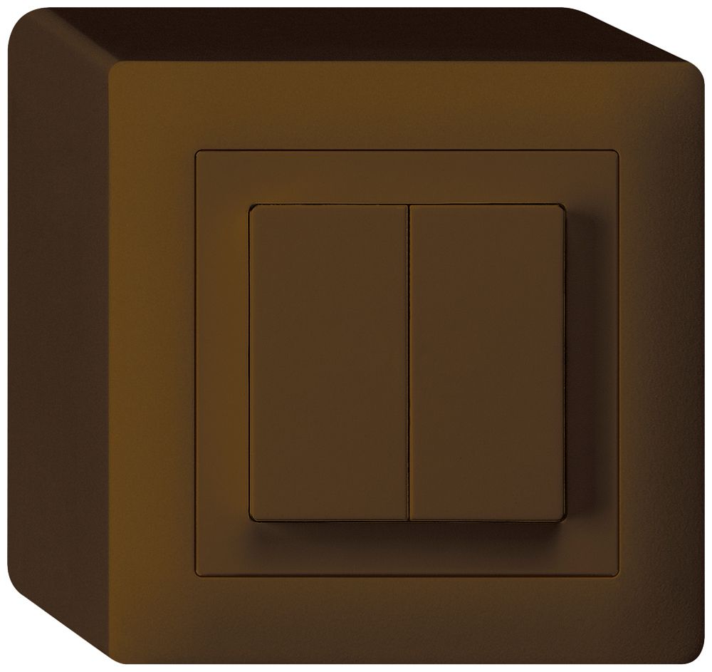 Poussoir AP kallysto 2×AR/1L brun