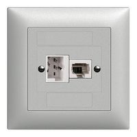 Presa INC xDSL RJ45/TT83 silver ITplus EDIZIOdue con filtro