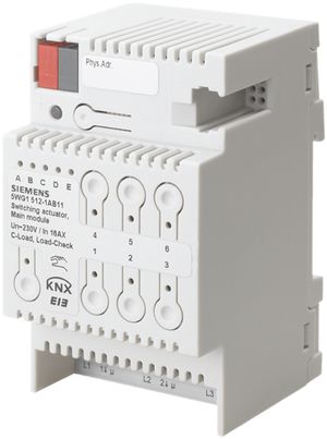 Attuatore-commutatore KNX AMD Siemens 3-volte 16A, modulo princ