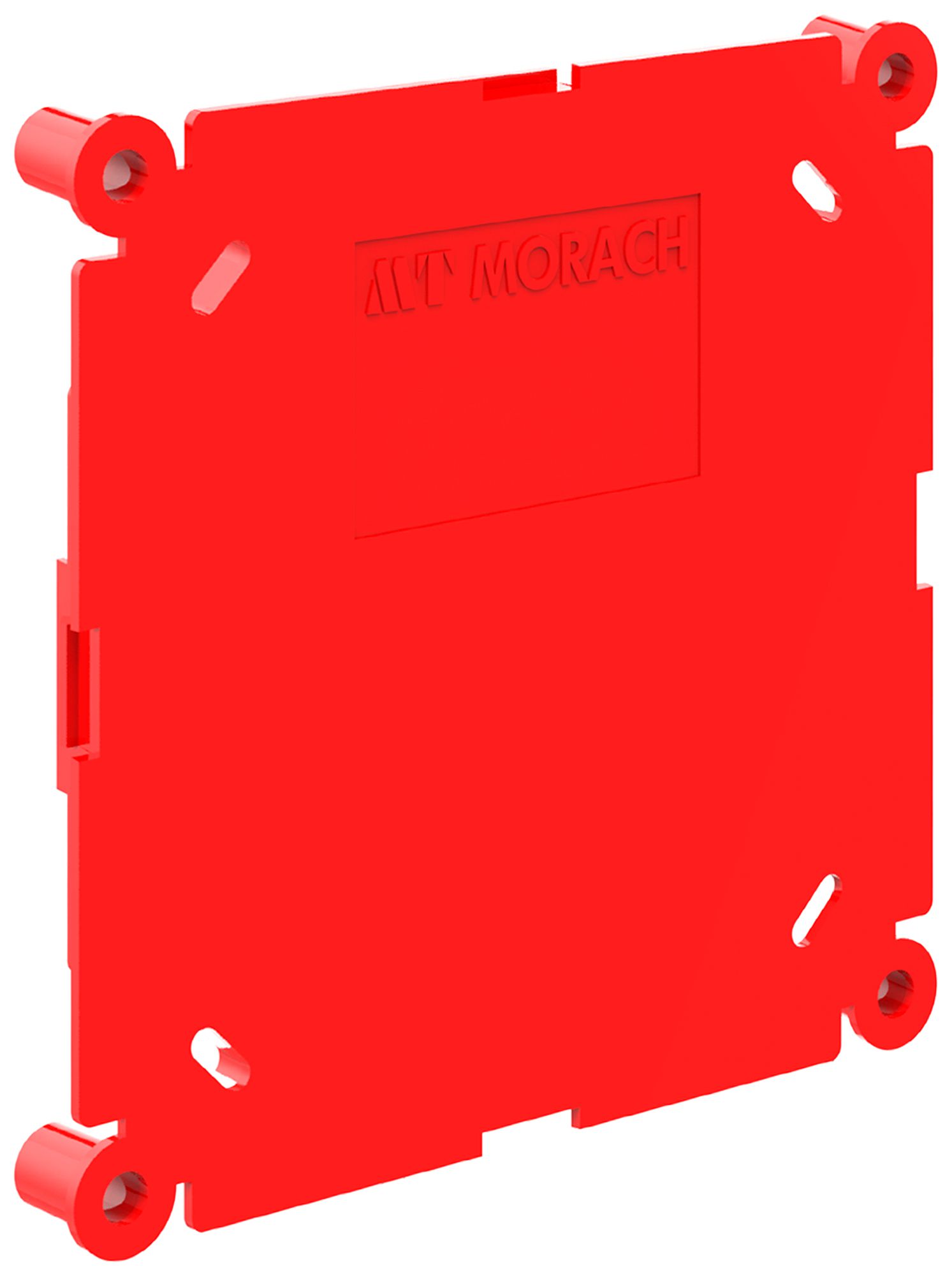 Schutzdeckel Morach-Technik CRALLO-LEU 74×74×9mm Kunststoff rot