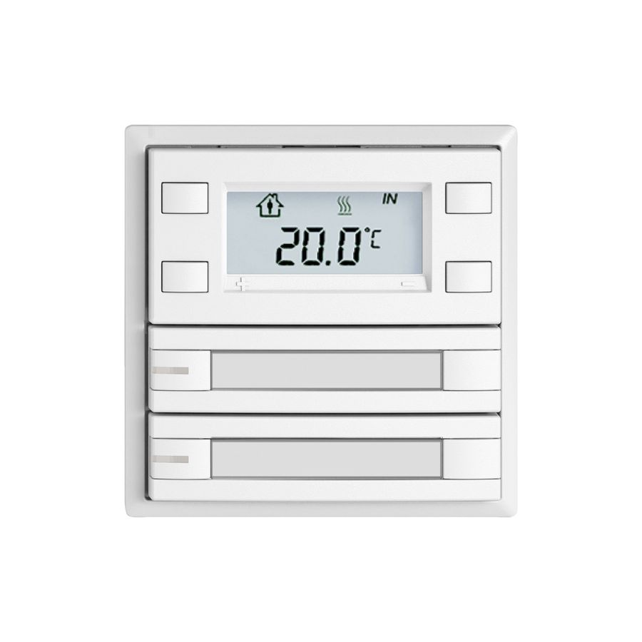 RTH-Taster EDIZIO.liv SNAPFIX® m.RGB-LED Pap.2×Taste 2-Tbed.ws