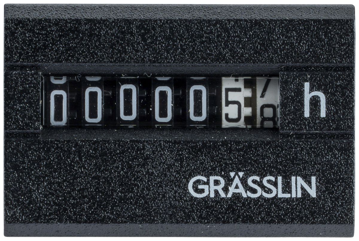 Contatore ore di servizio INS Elbro taxxo 612, 220…240V, 50Hz, nero