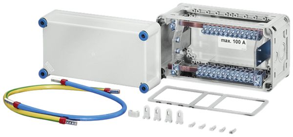 Boîte de dérivation AP PV Hensel pour PE et N pour 12×16mm² 1×35mm²