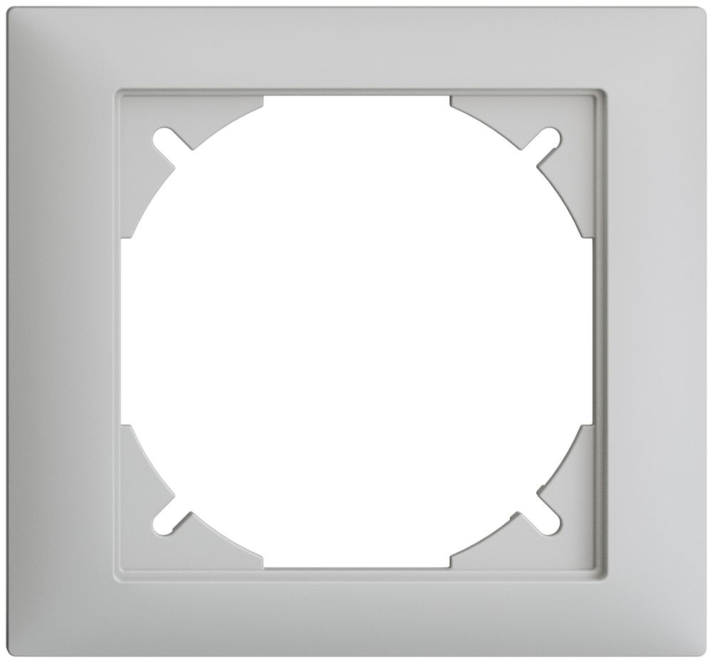 Abdeckrahmen EDIZIOdue 80×86mm hellgrau
