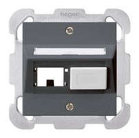 Kit di montaggio INC kallysto R&M freenet antracite con piastra di fissaggio