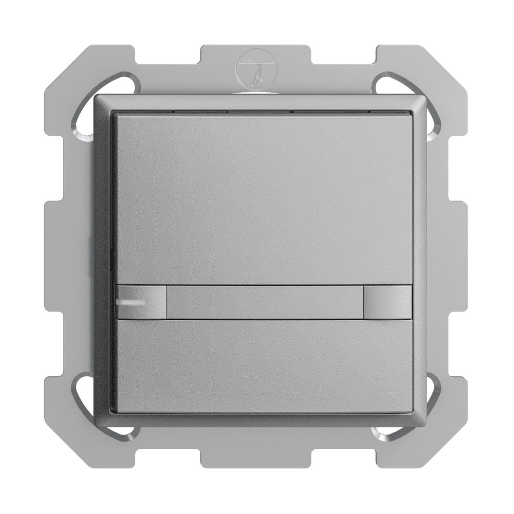UP-KNX-Taster RGB EDUE, 250mW, m.RGB-LED, m.Papier., 1×Taste, 2×Tastenb., si