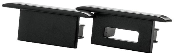 Endkappe SG StripLine 13×33×12mm Kunststoff schwarz 2 Stk