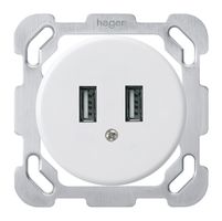 UP-USB-Steckdose basico B 2400mA weiss