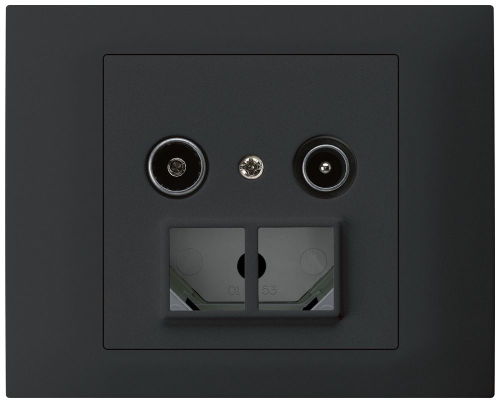 EB-Antennendose TV-R HMS kallysto 23dB schwarz