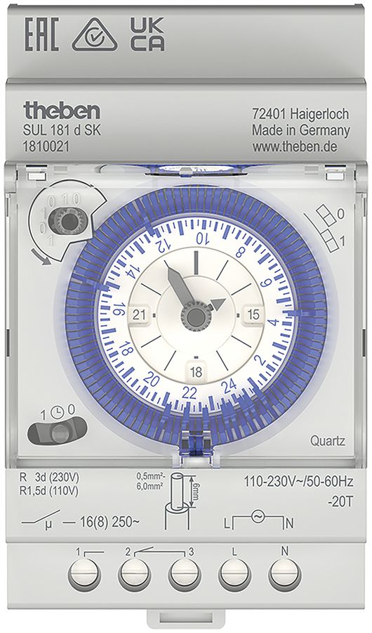 REG-Schaltuhr Theben SUL 181 d SK