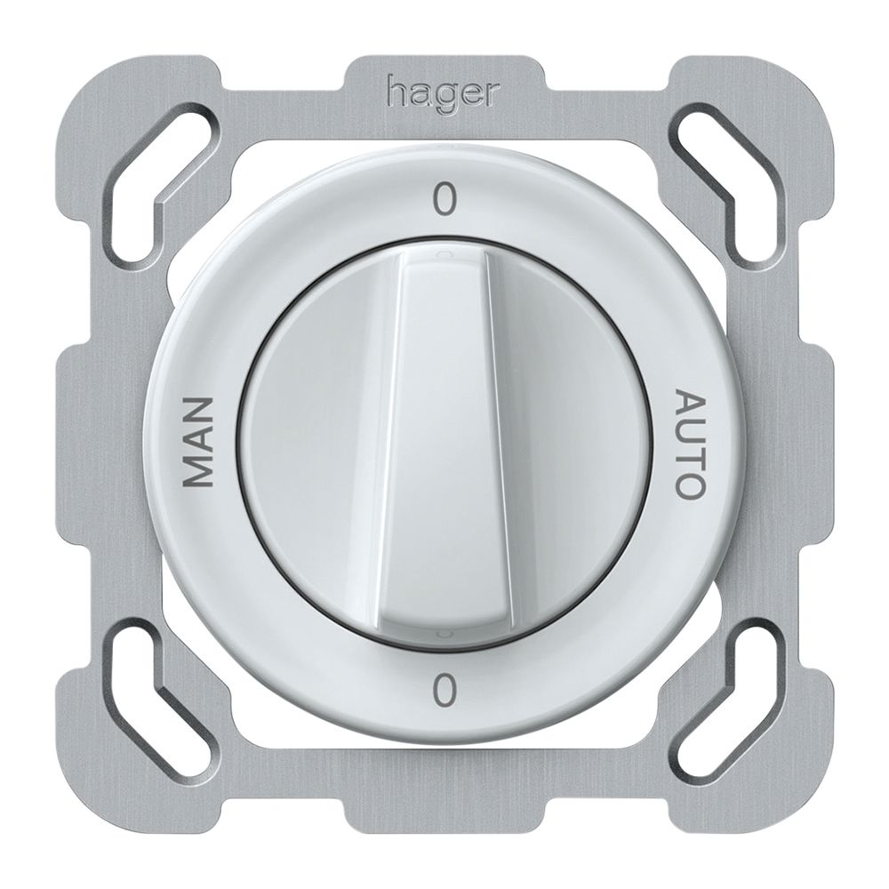 Interrupteur rotatif ENC origin commut.2/1L 16A 250V 0-AUTO-0-MAN 77×77mm bc